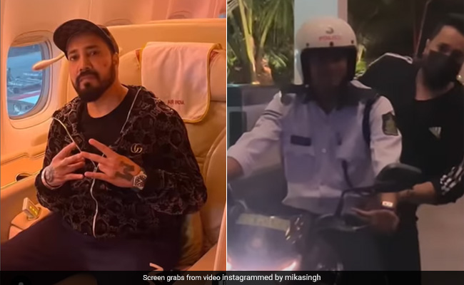 नए साल की शाम मीका सिंह का हुआ ये हाल, लग्जरी कार छोड़ साधारण बाइक पर सफर करने के लिए मजबूर हुए सिंगर