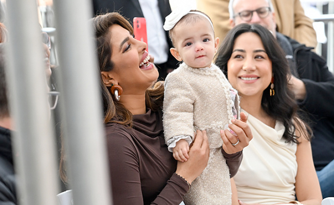 Pics: Priyanka Chopra Reveals Daughter's Face To The World