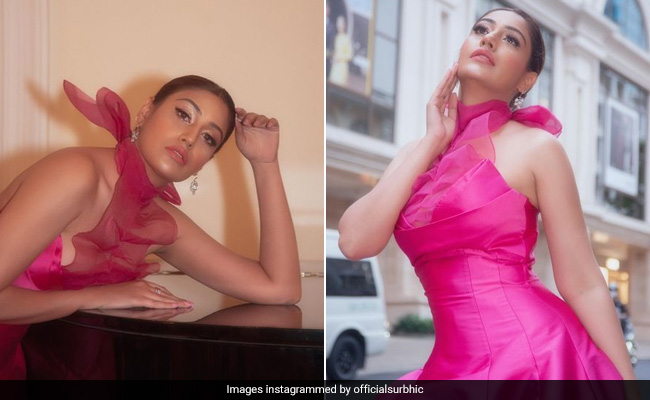 Surbhi Chandna's Gorgeous Bright Pink Gown Takes Vietnam By Storm