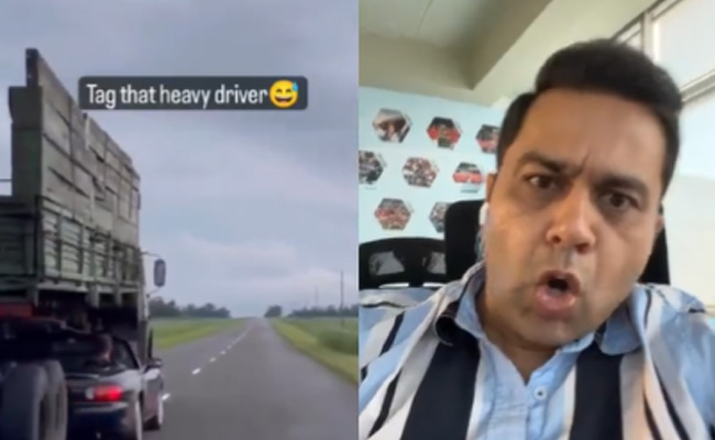 ट्रक के अंदर चलती गाड़ी देख चौंके आकाश चोपड़ा, कहा- महीन सी थी दरार, निकाल दी पूरी कार