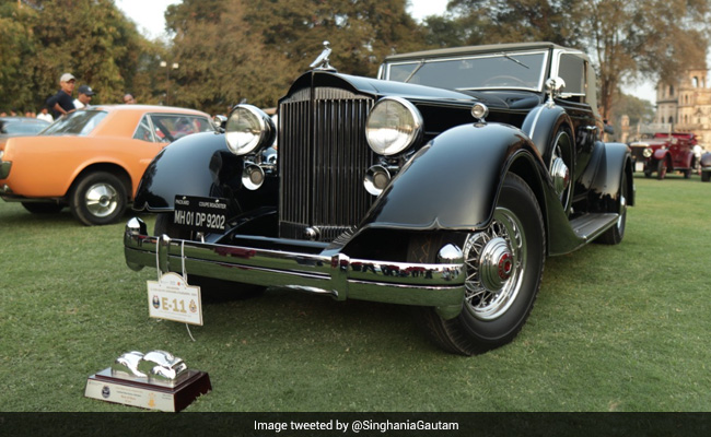 1934 Packard Coupe Roadster Wins At Car Show In Gujarat's Vadodara