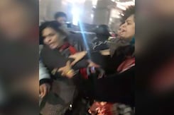 Video: Women Fight In Ghaziabad Apartment Complex Over Ban On Stray Dogs Video: Women Fight In Ghaziabad Apartment Complex Over Ban On Stray Dogs