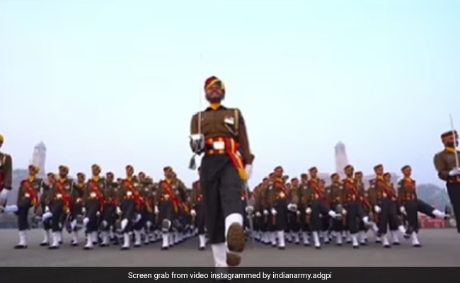 Indian Army Shares Video Of Army Personnel Practicing For Republic Day Parade