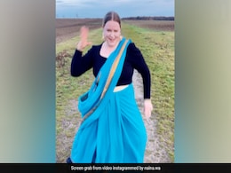 साड़ी पहनकर इस जर्मन महिला ने खेतों में किया कंगना रनौत के गाने पर डांस, वीडियो देख रह जाएंगे हैरान साड़ी पहनकर इस जर्मन महिला ने खेतों में किया कंगना रनौत के गाने पर डांस, वीडियो देख रह जाएंगे हैरान