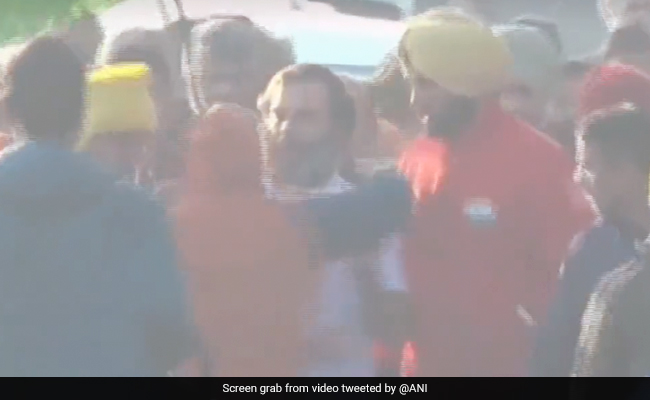 "No Security Lapse": Rahul Gandhi As Video Shows Man Being Pulled Away