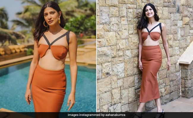 Aahana Kumra's Cutout Co-Ord Set Is A Perfectly Stylish Poolside Addition