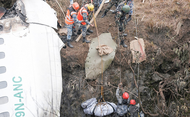 Drones Search For Last 2 Passengers At Nepal Plane Crash Site