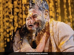 Athiya Shetty And KL Rahul Had This Much Fun At Their Haldi Ceremony Athiya Shetty And KL Rahul Had This Much Fun At Their Haldi Ceremony