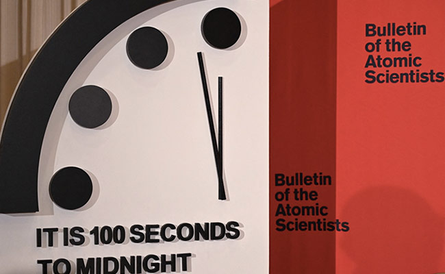 Humanity's "Doomsday Clock" To Be Updated As Ukraine War, Climate Crisis Intensify
