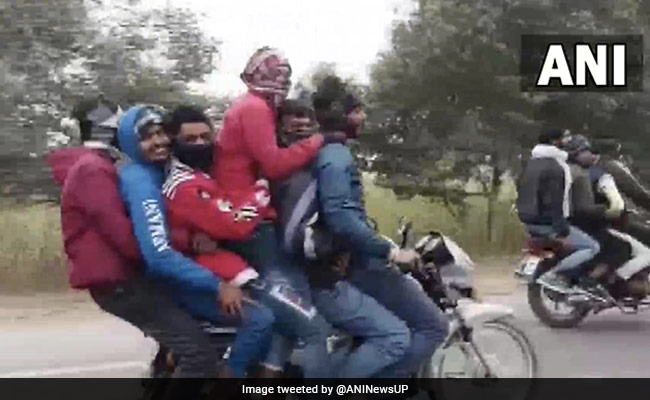 Video: 14 Men On 3 Bikes - Stunt Lands Them In Trouble In UP