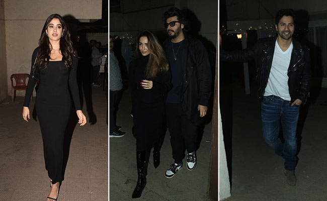 Pics: At Varun Dhawan And Natasha Dalal's Anniversary Party - Malaika-Arjun, Sara, Janhvi And Others