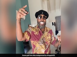 Chris Gayle Sings And Dances While Cutting Cigar As He Wishes Happy New Year. Watch Chris Gayle Sings And Dances While Cutting Cigar As He Wishes Happy New Year. Watch