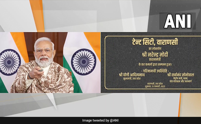 PM Modi Inaugurates Tent City On Ganga In UP's Varanasi