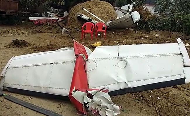 Pilot Dies After Training Aircraft Crashes Into Temple In Madhya Pradesh