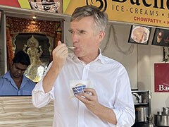 British High Commissioner Relishes Mumbai's Sandwich And Chilli Ice Cream