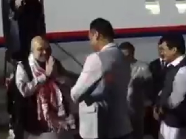 Watch: Amit Shah's Flight Diverted To Guwahati Due To Thick Fog In Agartala