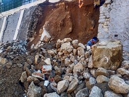 Temple Collapses In Uttarakhand's "Sinking" Town, 60 Families Relocated Temple Collapses In Uttarakhand's "Sinking" Town, 60 Families Relocated