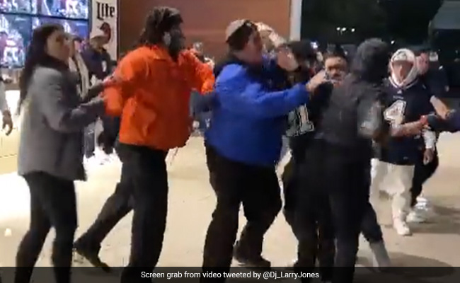 Video: US Football Team Fans Get In Huge Fight After Playoff Loss