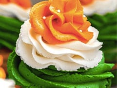 Tiranga Mousse Cupcakes
