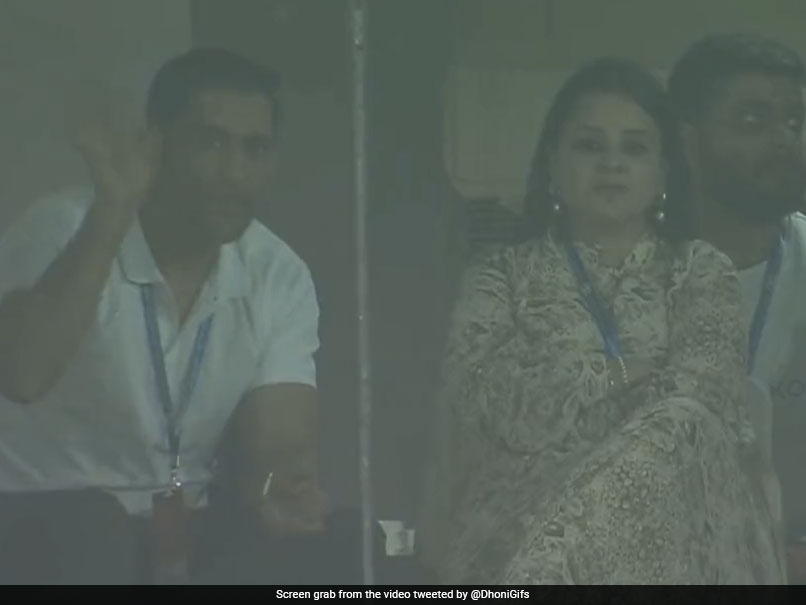 Watch: MS Dhoni Waves At Camera During 1st T20I, Don't Miss Crowd's Response