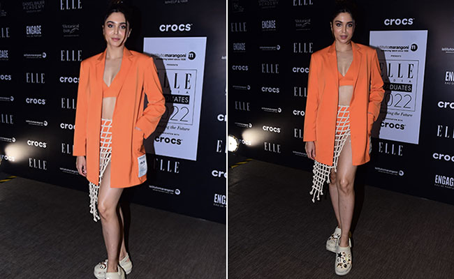 Sharvari Wagh In A Cutout Skirt, Orange Co-Ord Set, Crocs Doesn't Like It Boring At Elle Graduates 2023