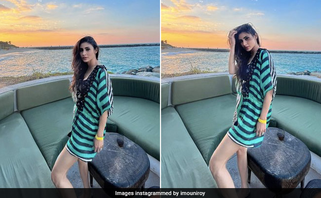 Mouni Roy's Beautiful Sundowners By The Seaside Are Best Accompanied With Breezy Beach Dresses