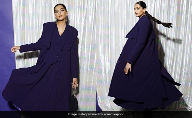 For Sonam Kapoor In A Three-Piece Purple Skirt Suit, Style Is, Very Unsurprisingly, "A Way Of Life"