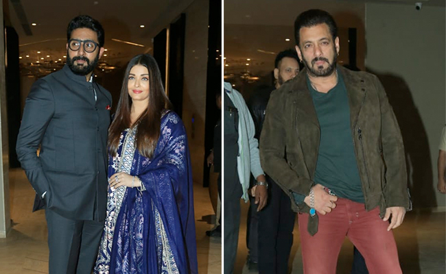 Pics: At Subhash Ghai's Birthday Bash - Aishwarya-Abhishek, Salman Khan, Kartik Aaryan And Others