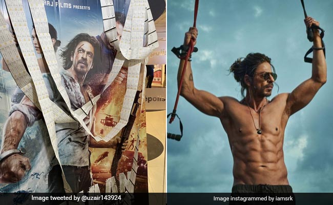 शाहरुख खान के फैन ने 'पठान' की ढेर सारी टिकट खरीद बना डाली माला, देख किंग खान ने दिया ऐसा रिएक्शन