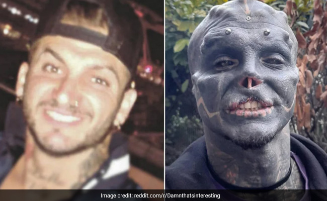 Old Photo Showing How 'Black Alien' Looked Like Before Extreme Body Modifications Goes Viral
