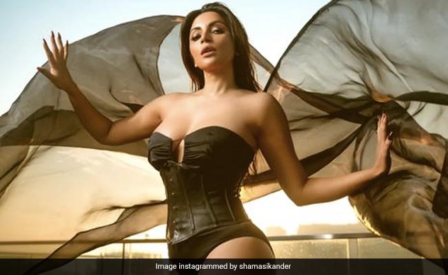 Shama Sikander Is Fabulously Wearing A Black Corset Like You've Never Quite Seen Before
