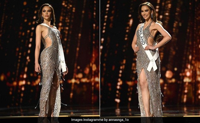 Miss Universe Thailand Anna Sueangam-iam Sparkles In A Recycled Gown Made From Pull-Tabs Of Drink Cans