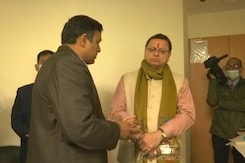 Uttarakhand Chief Minister Visits Rishabh Pant At Dehradun's Max Hospital Uttarakhand Chief Minister Visits Rishabh Pant At Dehradun's Max Hospital