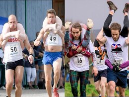 यहां पीठ पर पत्नी को लादकर दौड़ लगाते हैं पति, रेस जीतने वाले को मिलता है अजीबोगरीब इनाम यहां पीठ पर पत्नी को लादकर दौड़ लगाते हैं पति, रेस जीतने वाले को मिलता है अजीबोगरीब इनाम