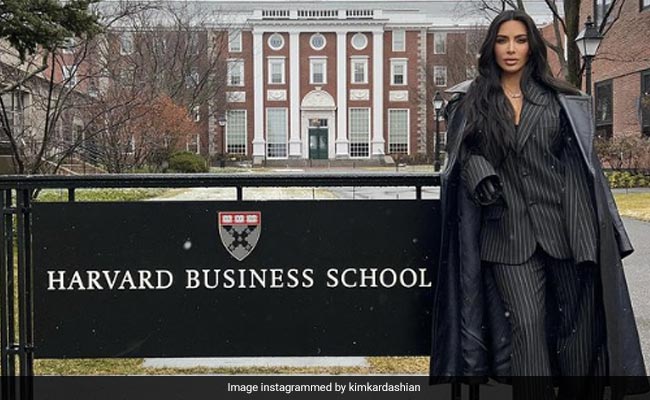 "Bucket List Dream": Kim Kardashian Surprises Harvard Business School Students With Guest Lecture