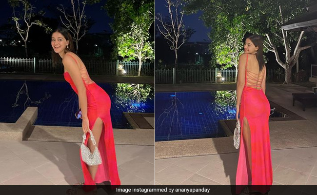 Ananya Panday's Backless Dress Brings Her "Happiness" And We Can See Why