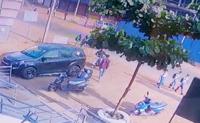 On CCTV, Narrow Escape For Man Attacked With Knife In Karnataka
