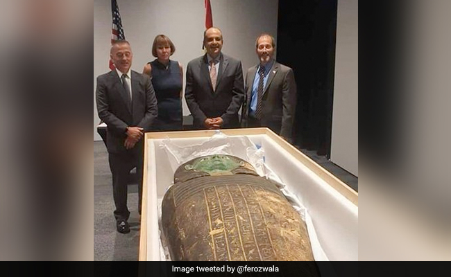 Looted Ancient Egyptian 'Green Coffin' Returned To Cairo By US