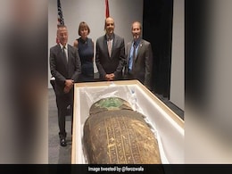 Looted Ancient Egyptian 'Green Coffin' Returned To Cairo By US Looted Ancient Egyptian 'Green Coffin' Returned To Cairo By US