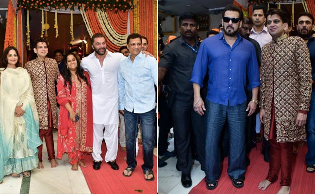 Salman Khan, Sohail, Arpita, Alvira-Atul Agnihotri At Rahul Narain Kanal's Wedding