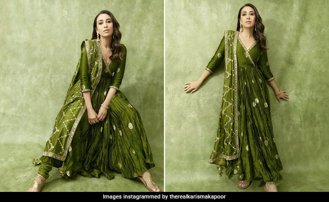 We're In A Pickle Today But It's The Stylish Kind Thanks To Karisma Kapoor's Green <i>Anarkali</i>