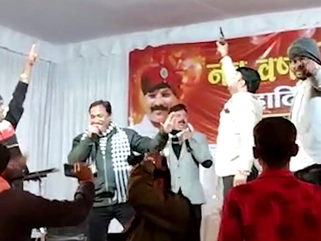 On Camera, Congress MLA Fires Gun In Air. 'Main Hoon Don' Plays On Stage