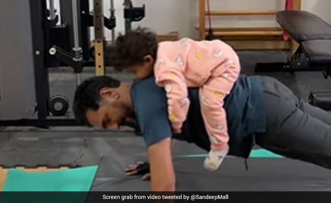 Watch: 57-Year-Old Man Does Pushups With Granddaughter On His Back, Sets Fitness Goals