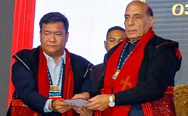 Rajnath Singh Dedicates 28 Infrastructure Projects From Arunachal Pradesh