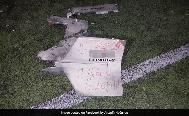 Russia Attacked Ukraine With A Drone Stamped With "Happy New Year"