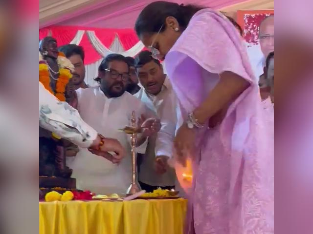 Video: Narrow Escape For MP Supriya Sule, Saree Catches Fire