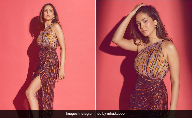 Mira Rajput's One-Shoulder Dress Is Our Friday Dose Of Colour