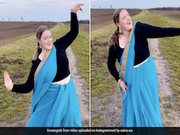 जर्मन महिला ने फाल्गुनी पाठक के गाने पर कमर मटकाकर खूब किया डांस, साड़ी में किए जबरदस्त स्टेप्स जर्मन महिला ने फाल्गुनी पाठक के गाने पर कमर मटकाकर खूब किया डांस, साड़ी में किए जबरदस्त स्टेप्स