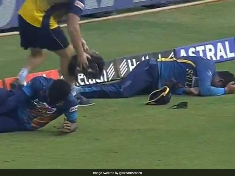 Watch: Sri Lankan Duo Stretchered Off After Painful Boundary Rope Collision In 3rd ODI