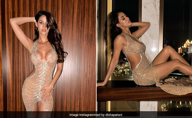 The Allure Of Disha Patani's Sparkly Sheer Gown Is Truly Captivating